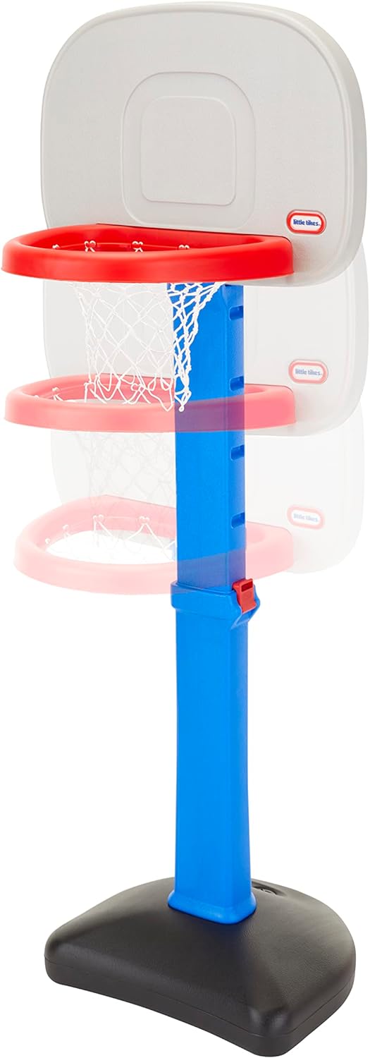 Little Tikes Easy Score Basketball Set, Blue, 3 Balls - Amazon Exclusive, 23.75 x 22 x 61 inches