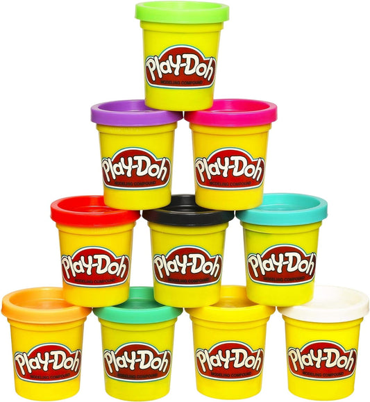 Play-Doh Modeling Compound 10-Pack Case of Colors, Non-Toxic, Assorted, 2 oz. Cans, Multicolor, Ages 2 and Up