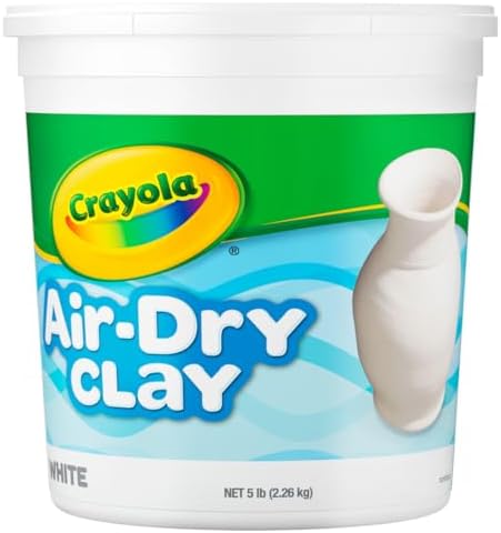 Crayola Air Dry Clay (5lbs), Natural White Modeling Clay for Kids, Sculpting Material, Bulk Craft Supplies for School Classrooms [Amazon Exclusive]